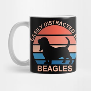 Easily Distracted By Beagles Mug